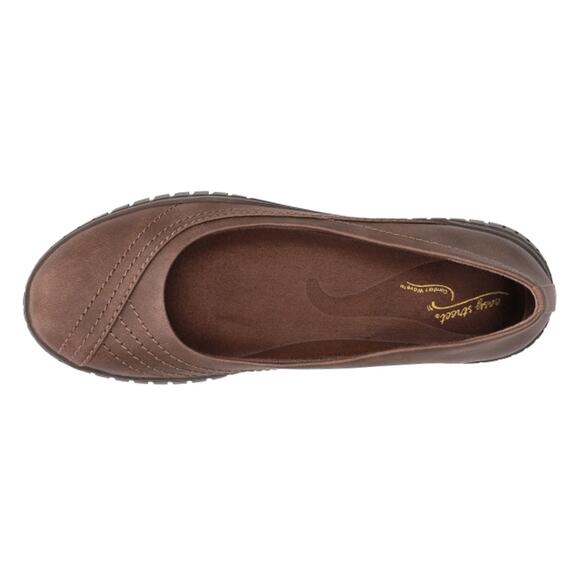 Easy Street Women's Cosma Ballet Flat, Brown, Size 9 WW, Extra Wide - Picture 4 of 5